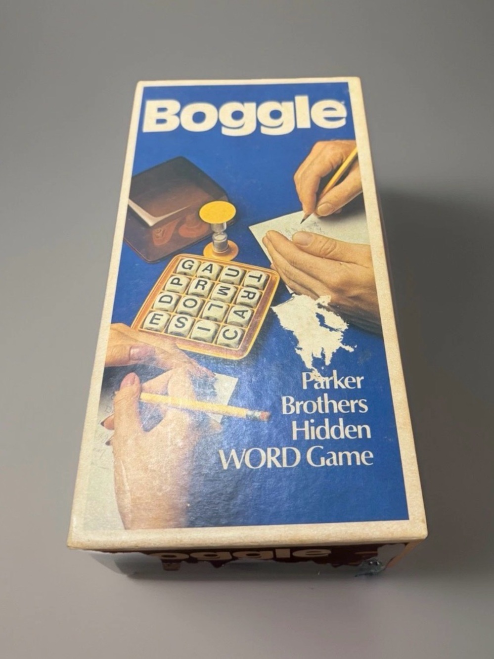 Boggle Game 1976 Parker Brothers Hidden Word Game Vintage - Complete